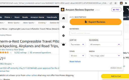 Amazon Reviews Exporter | Images & Videos screenshot