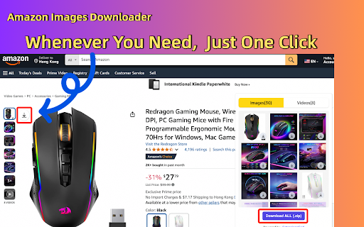 Amazon Images & Videos Downloader screenshot
