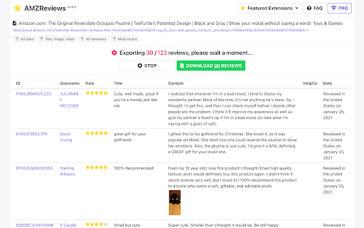 AMZReviews - Amazon Review Scraper screenshot