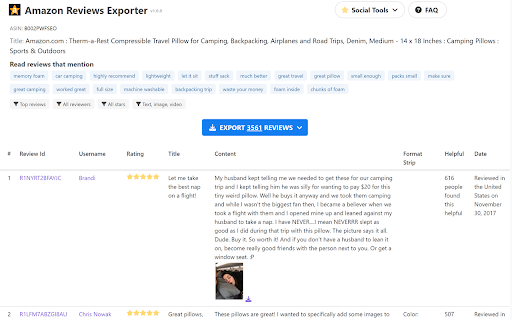 Amazon Reviews Exporter | Images & Videos screenshot