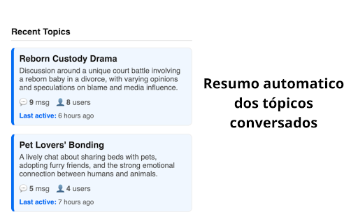 Resumo WhatsApp Web screenshot