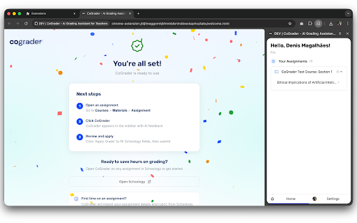 CoGrader for Schoology - AI Grader screenshot