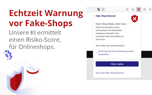 Fake-Shop Detector screenshot