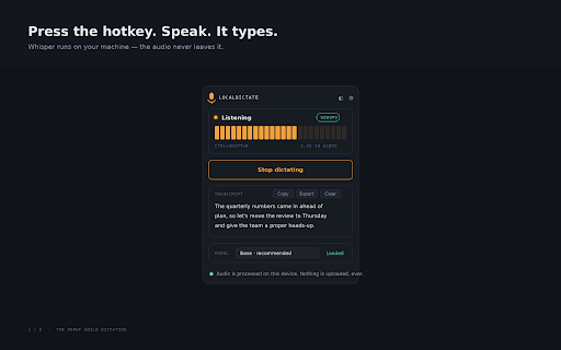 LocalDictate — Private Offline Voice Typing screenshot