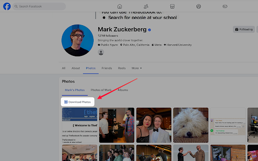 Photo Downloader for FB - Facebook Photos screenshot