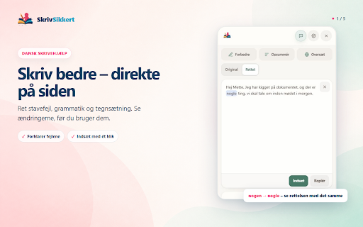 SkrivSikkert - Prisvindende læse- og skrivehjælp screenshot