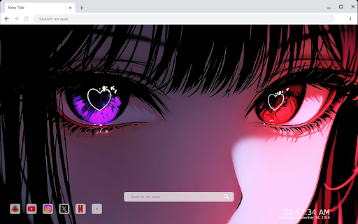 Purple & Red Anime Gaze Live Wallpaper screenshot