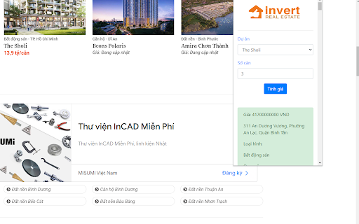 Bất động sản Invert screenshot