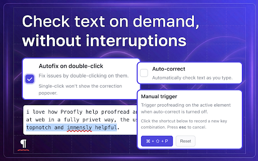 Proofly - Private AI Writing, Proofreading & Grammar Assistant screenshot