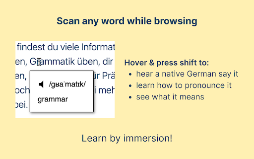 German Popup Dictionary screenshot