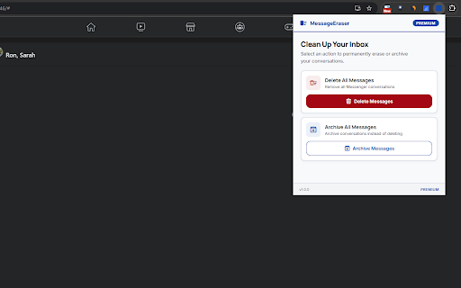 Delete Facebook Messages Fast screenshot