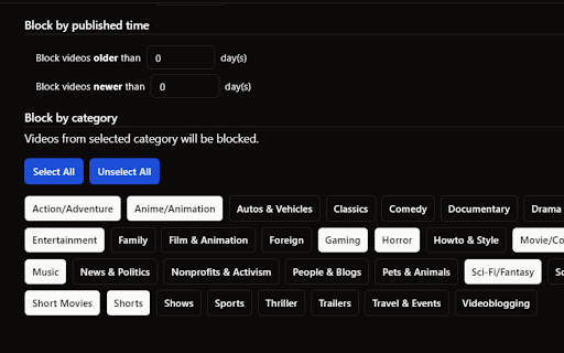 YTBlock - Block any content from YouTube™ screenshot