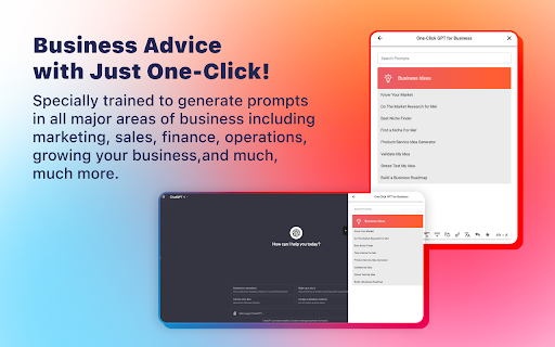ChatGPT Prompt Generator for Business screenshot