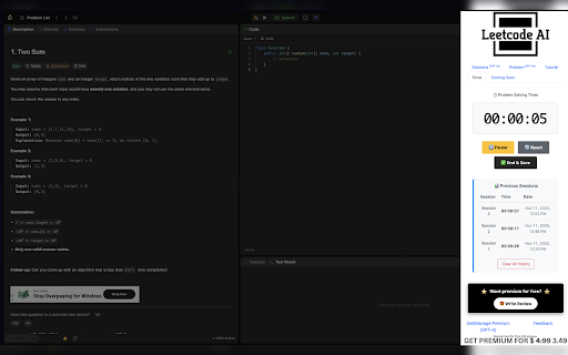 Leetcode AI screenshot