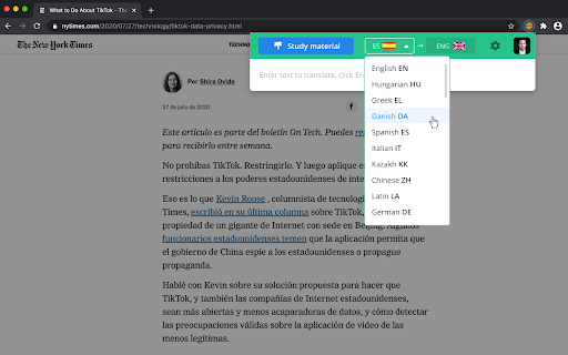 Lingualeo Language Translator screenshot