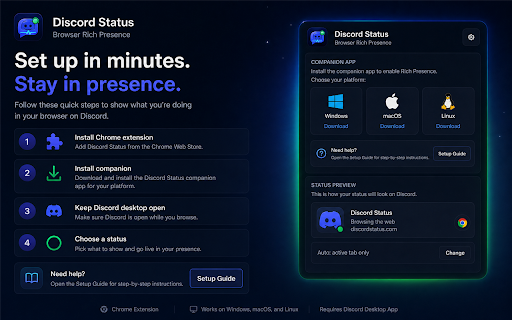 Discord Status screenshot