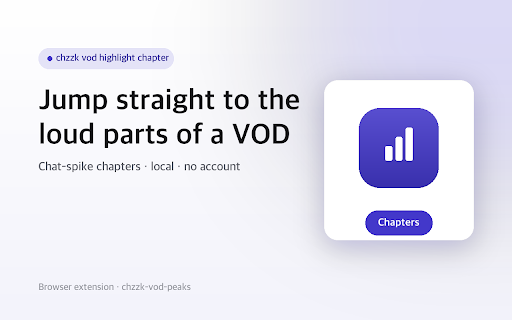 Chat Spike Chapters for CHZZK VOD screenshot