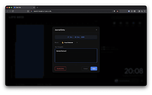 LifeGrid - Visualize your life on every new tab screenshot
