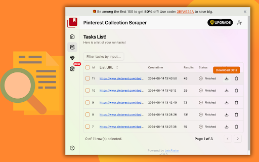 Pinterest Collection Scraper screenshot
