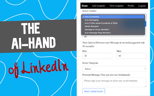 Linked Assist - LinkedIn Automation Tool screenshot