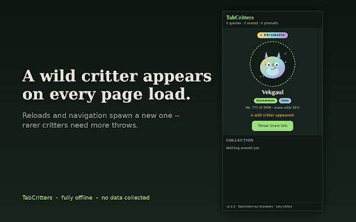 TabCritters screenshot