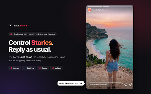 InstaControls - Video Controls for Instagram screenshot