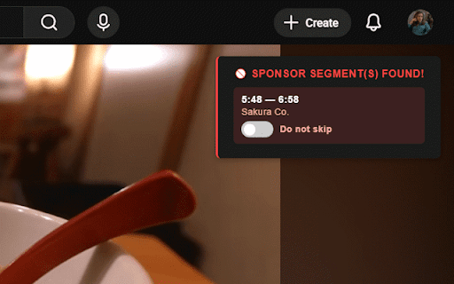 YouTube Sponsor Skipper AI - Automatically Skip Sponsor Segments in Videos screenshot
