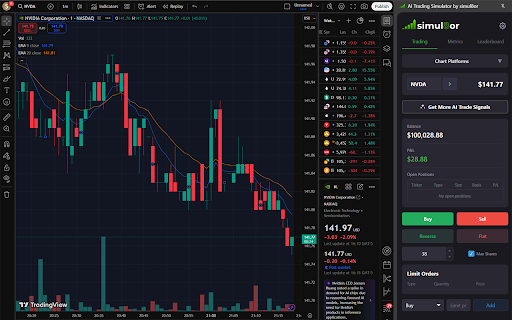 AI Trading Simulator by simul8or screenshot