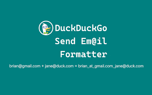 DuckDuckGo Send Email Formatter screenshot