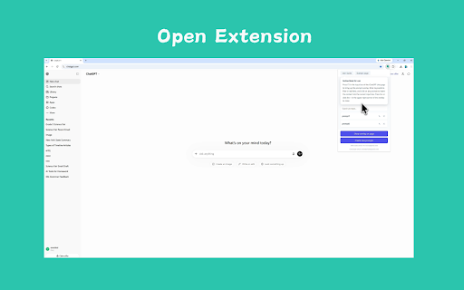 ChatGPT Quick prompt screenshot