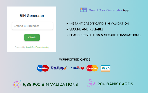 BIN Generator screenshot