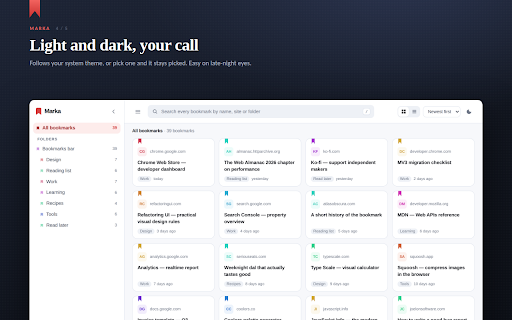 Marka — Bookmark Manager and Viewer screenshot