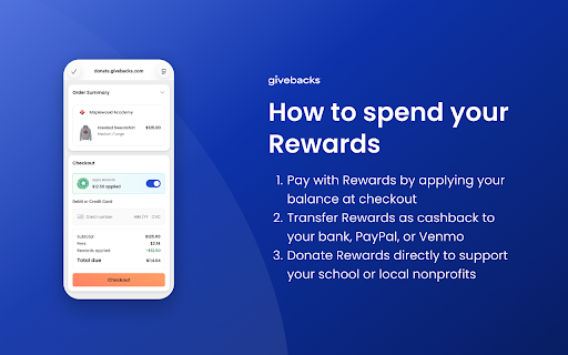 Givebacks Rewards screenshot