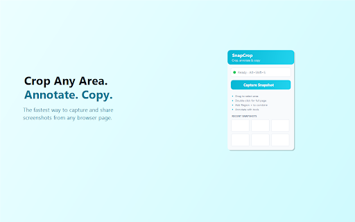 SnapCrop — Screenshot Crop & Annotate Tool screenshot