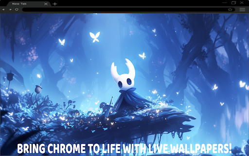 Hollow Knight: Serene Blue Forest Live Wallpaper screenshot