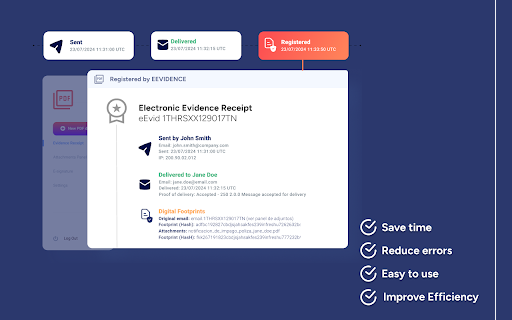eEvidence — Certifica tus correos screenshot