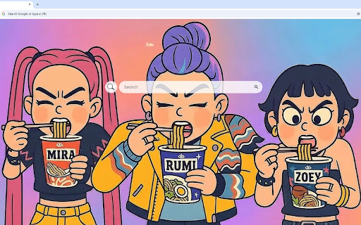 Kpop Demon Hunters - Mira Rumi and Zoey Live Wallpaper screenshot