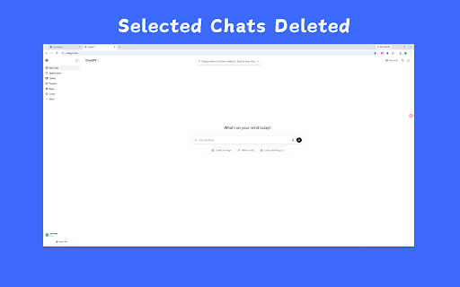Delete ChatGPT Chats - chatgpt bulk delete screenshot
