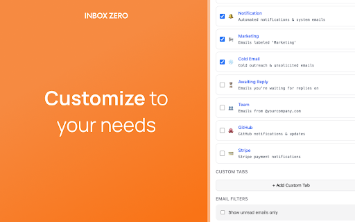 Inbox Zero Tabs for Gmail screenshot