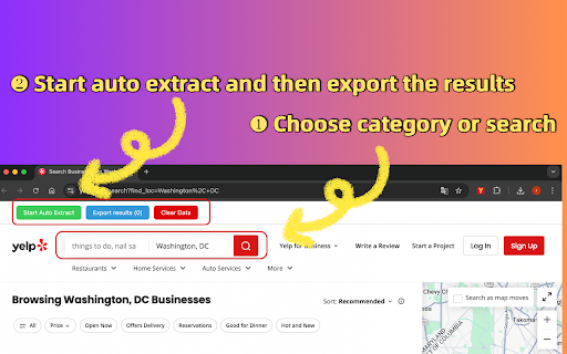 Yelp Scraper - Extract Local Listings, Emails, Leads screenshot