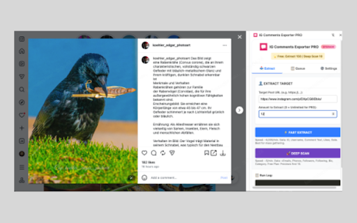 IG Comments Exporter PRO screenshot