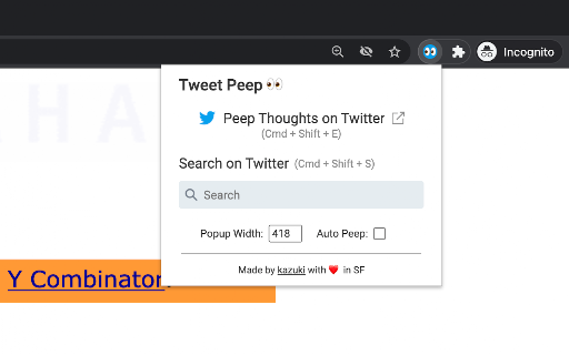 Tweet Peep 👀 screenshot