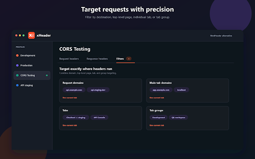 xHeader - Modify HTTP headers screenshot