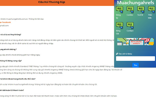 Mua Chung Ahrefs screenshot