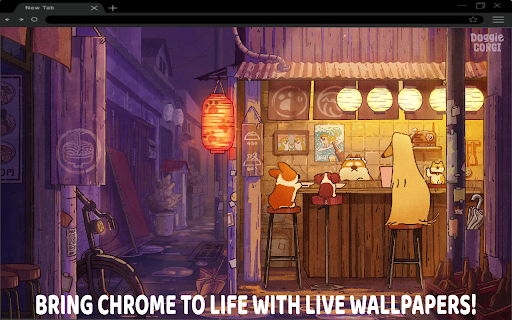 Doggie Corgi Anime Live Wallpaper screenshot