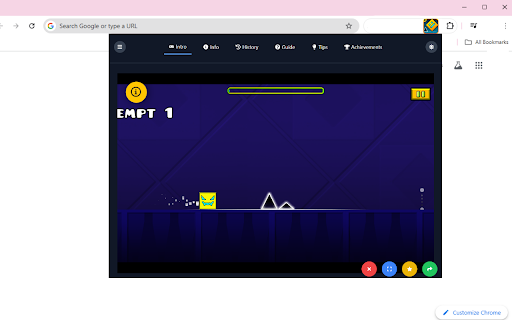 Geometry Dash Unblocked Game screenshot