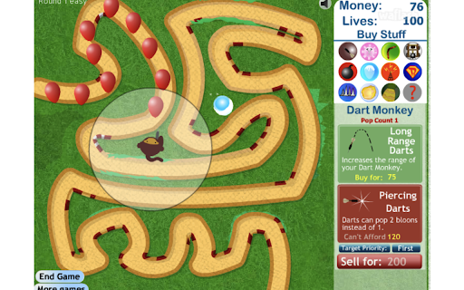 Bloons Tower Defense 3 Game screenshot