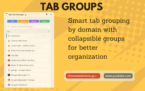 Side Tab Manager 📑 screenshot