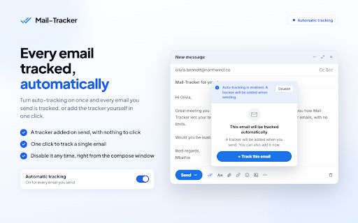 Mail-Tracker screenshot