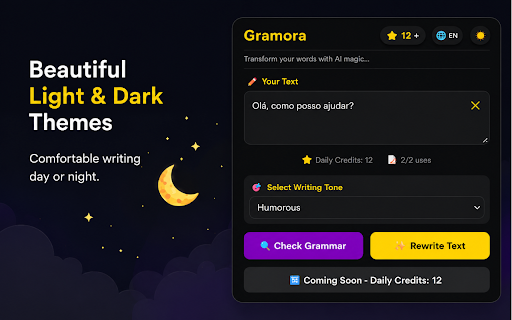Gramora - AI Text Rewriter & Grammar Checker screenshot